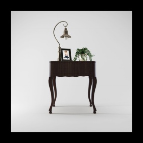 中式复古几边桌3D模型